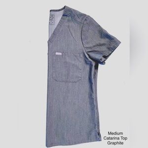 Figs Catarina Top Graphite